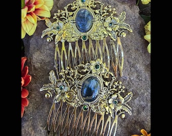 The Gilded Garden Hair Comb, Vintage Inspired Hair Accessories, Ornate Hair Comb, Fantasy Hair Accessories