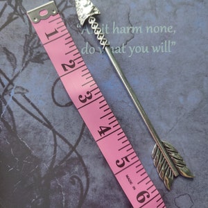 Arrow Hair Stick, Viking Celtic Hair Pin, Witchy Pagan Accessory image 8