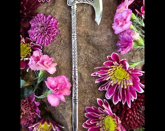 Viking Axe Hair Pin, Celtic Hair Stick, Witch, Norse Pagan