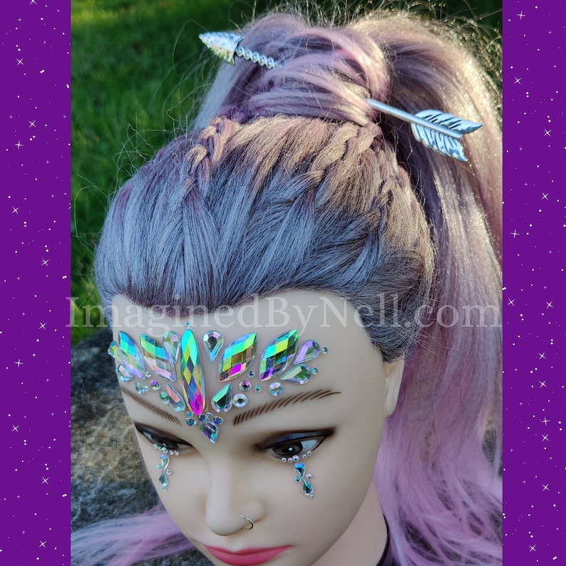 Arrow Hair Stick, Viking Celtic Hair Pin, Witchy Pagan Accessory image 6