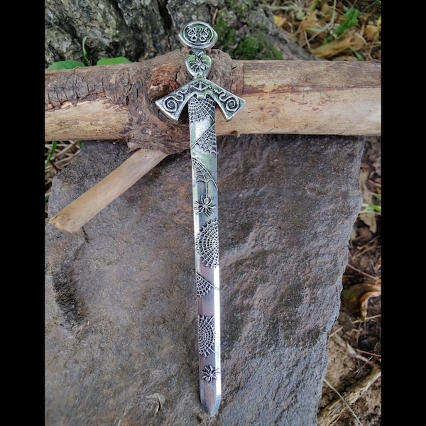 The Loki Hair Sword, Witch Hair stick, Witch Hair Sword, Witch Athame, Witch Gift, Witch Fashion, Witch Accessories
