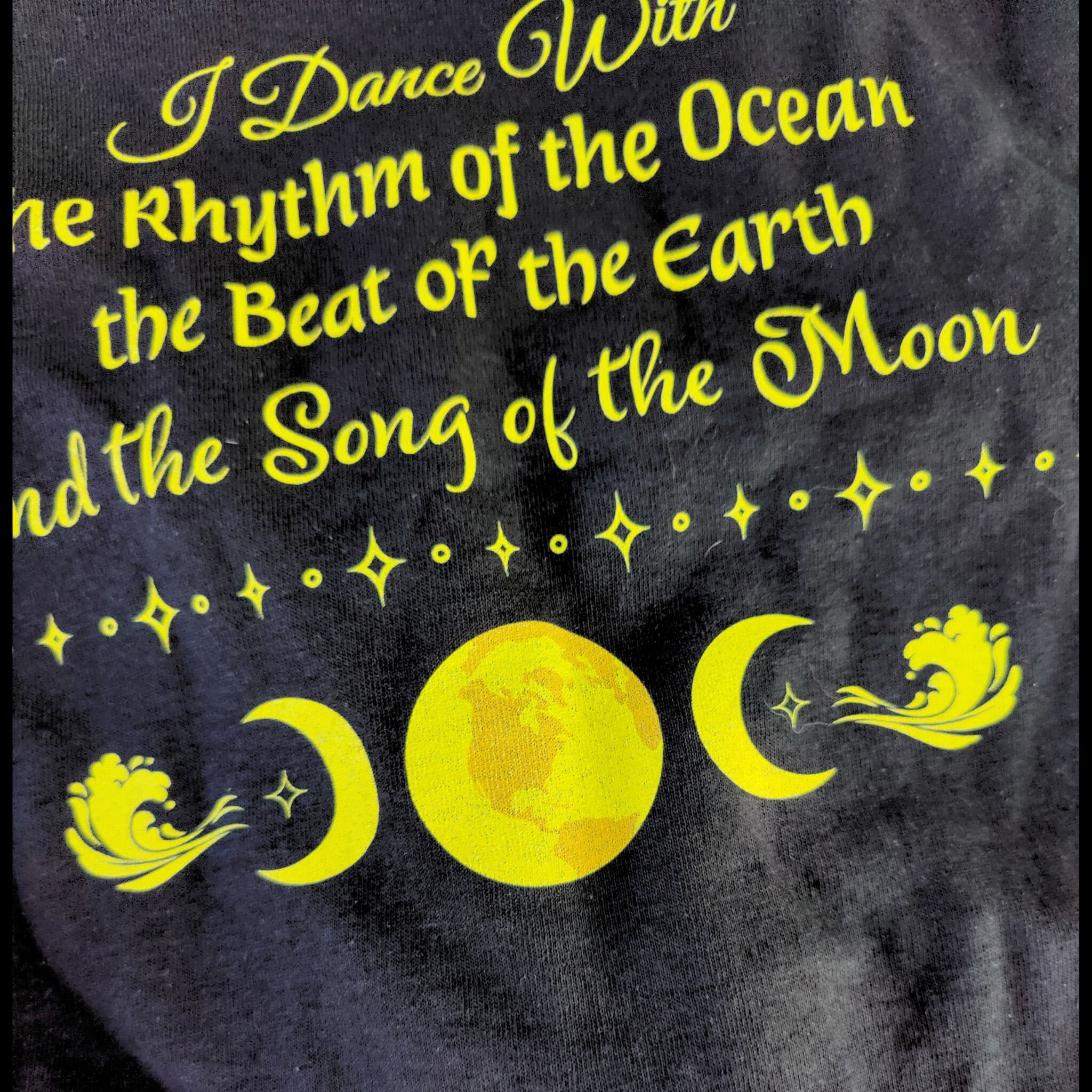 T-shirt Déesse Païenne Phases De Lune - Design Mystique Et Sorcellerie - Style Gothique Naturel