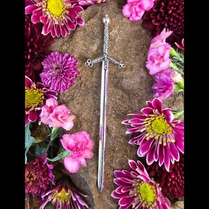 Celtic Sword Hair Pin, Gothic Witchy Hair Stick