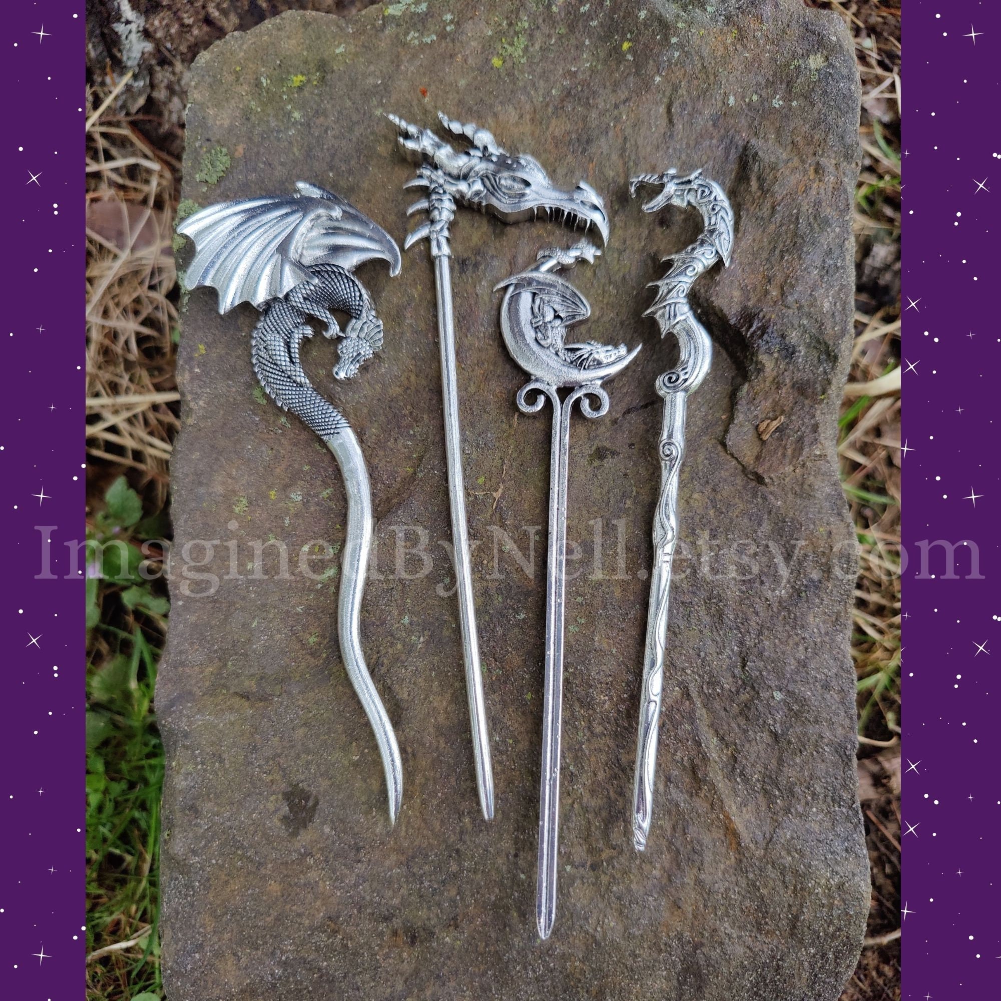 Viking Dragon Hairpin, Viking Hair Clips, Hair Sticks, Women Hair  Accessories