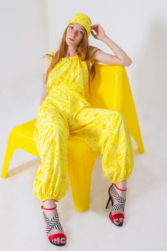 yellow all in one jumpsuit