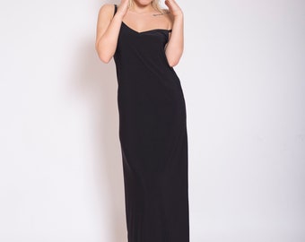 Black Maxi Dress, Long Black Dress, Black Evening Dress, Black Cocktail Dress, Summer Dress, Silhouette Dress, Formal Dress, Prom Dresses