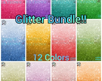 Glitter Ombre Bundle 12 Designs Tumbler Design Tumbler Wrap Background 20 oz Straight and Tapered Sublimation Rainbow PNG Instant Download