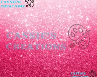 Light Pink to Dark Pink Ombre Glitter Tumbler Design Tumbler Wrap Background PNG Instant Download 20oz Straight and Tapered Sublimation