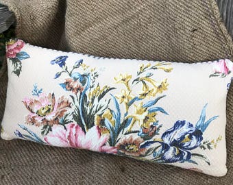 Almohada de tela de corteza vintage