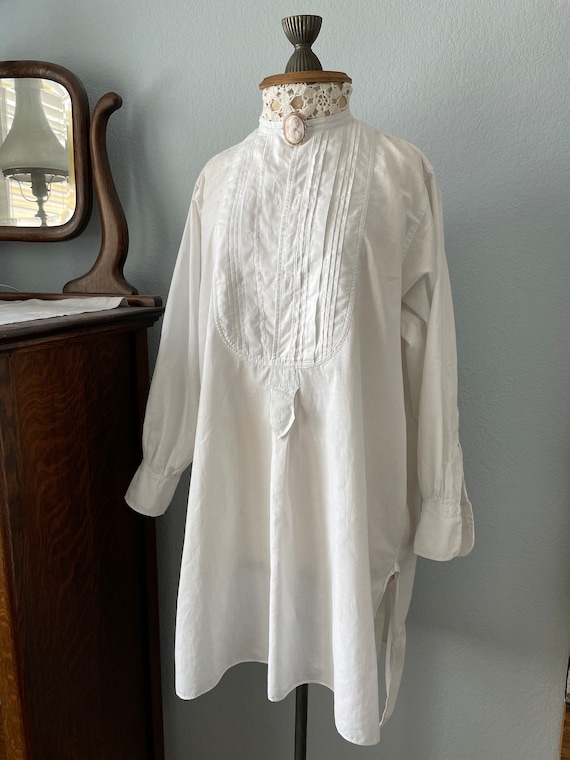 Antique French Collarless Shirt