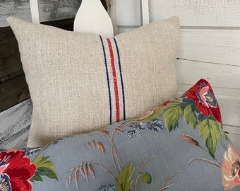 Antique Grain Sack Pillow