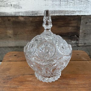 Crystal Candy Dish with Lid