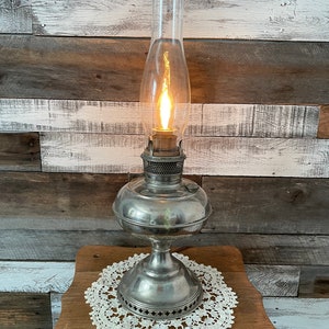 Vintage Hurricane Table Lamp