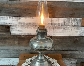 Vintage Hurricane Tischlampe