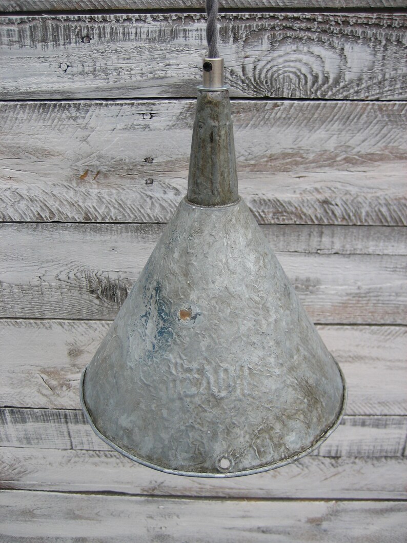 Vintage Funnel Pendant Light small