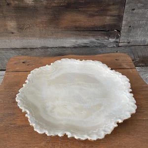 Vintage Gold Rim Ceramic Plate
