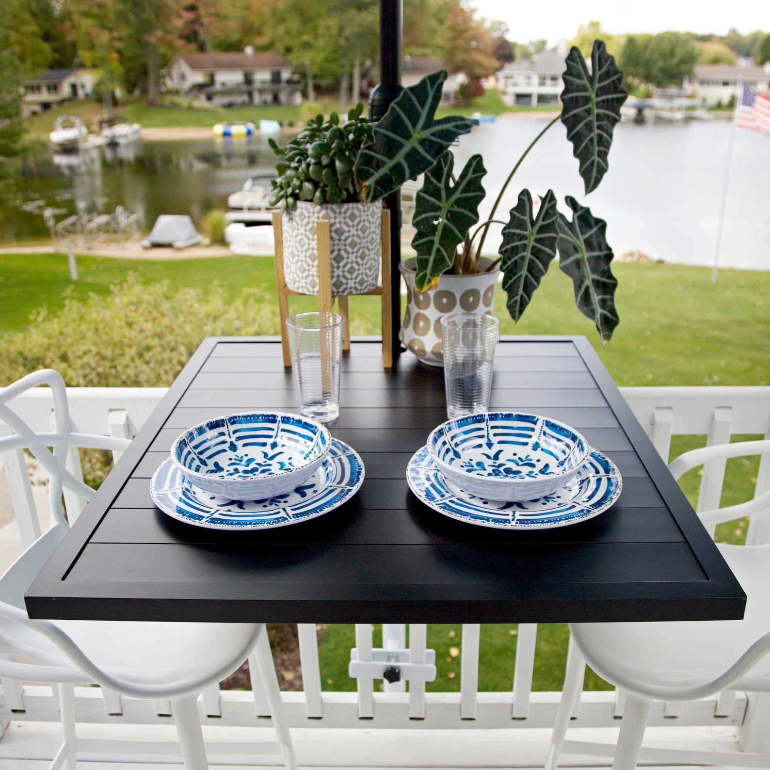 2-top Deck Rail Table - Etsy