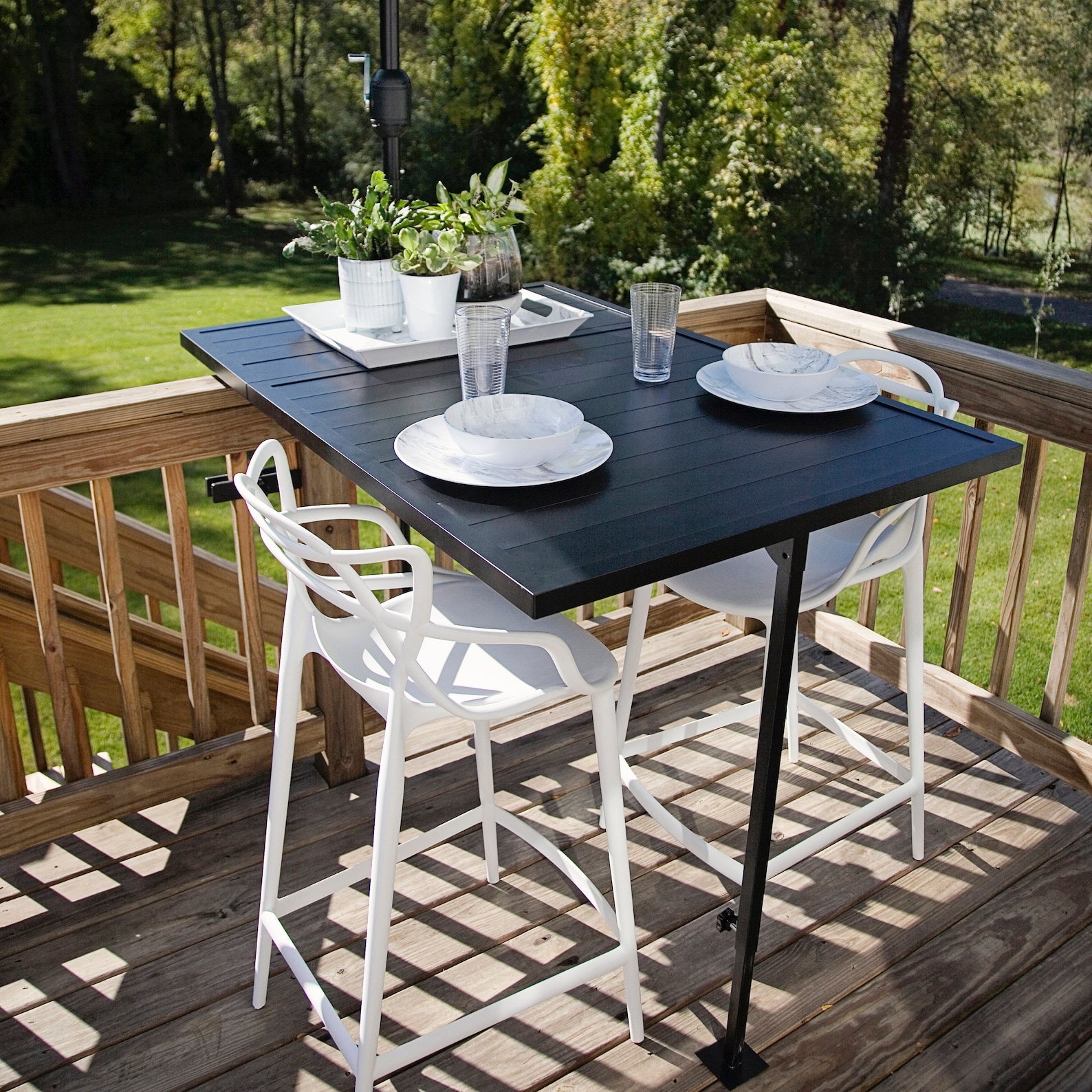 4top Deck Rail Table Etsy