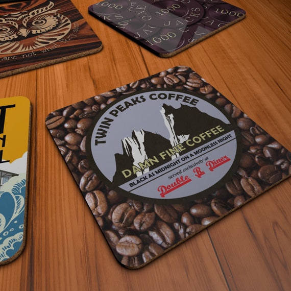 Twin Peaks inspired Coasters (set of 4)