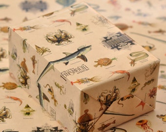 Innsmouth Cthulhu Fish Pattern Wrapping Paper (42CM x 59CM)