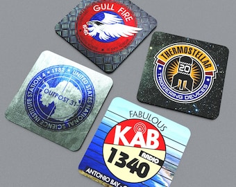 John Carpenter Inspired Coasters (4 films)