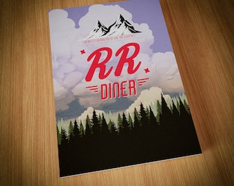 RR Diner Notebook, inspired by Twin Peaks, with more images inside.
