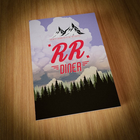 RR Diner Notebook, inspired by Twin Peaks, with more images inside.