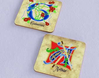 Arthur and Guinevere Coasters