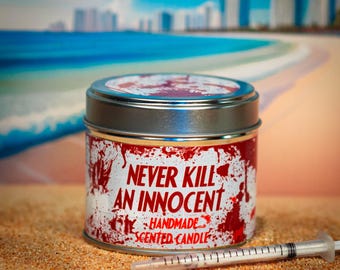 Dexter inspired Scented Candle, 8oz / 220ml, handmade Soy Wax.