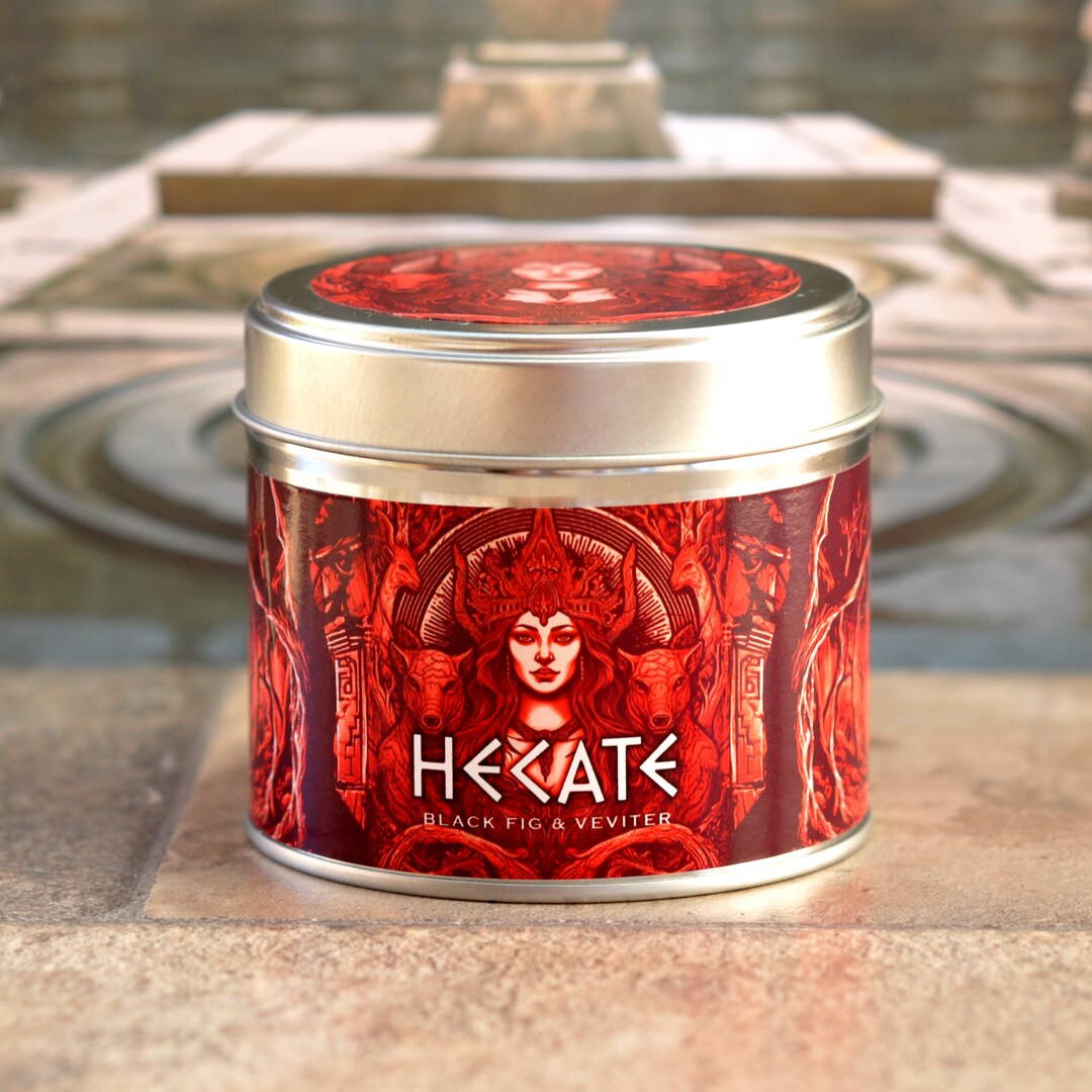 Hecate Scented Candle – Black Fig & Vetiver, Greek Goddess Soy Candle ...