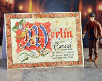 Merlin Birthday / Greetings card.