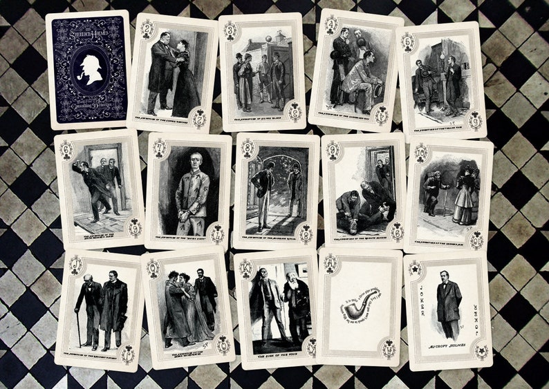 Sherlock Holmes Illustrated Playing Cards image 3