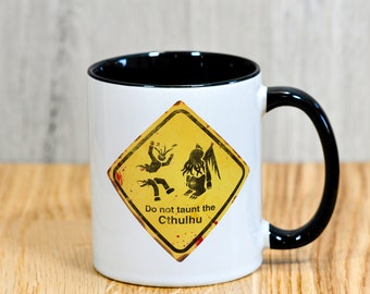 Warning Cthulhu Mug