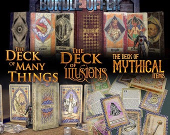 Deck of many Things / Deck of Illusion / Deck Mythical Items Bundle offer.