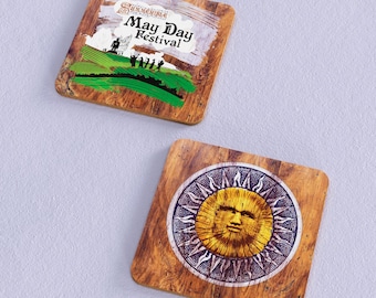 The Wicker Man 'Summerisle May Day' Coasters (set of 2)