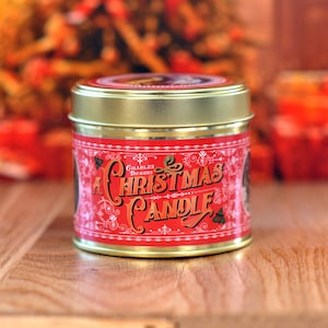 Charles Dickens 'A Christmas Candle' 8oz, 220ml Candela profumata in cera di soia fatta a mano