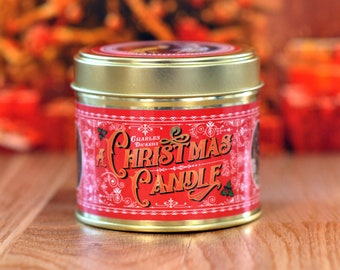 Charles Dickens 'A Christmas Candle'  8oz, 220ml handmade Soy Wax Scented Candle