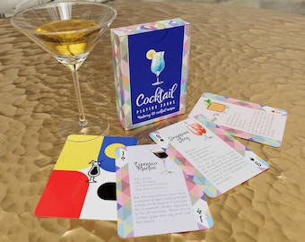 Cocktail Recipe Playing Cards