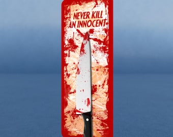 Dexter inspired Blood Splatter Bookmark