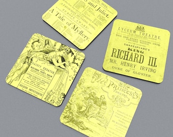 Theatre advert / play bills for Shakespeare plays Coasters
