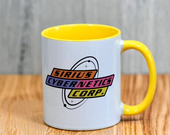 Sirius Cybernetics Mug - Inspired by Hitch Hikers Guide to the Galaxy