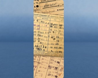 Old Library Cards Bookmark