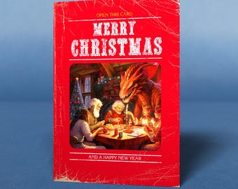 Classic Dungeons and Dragons Christmas card.
