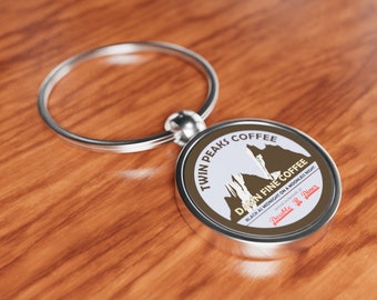 Twin Peaks - Damn Fine Coffee Keyring