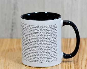 The Shining 'All Work & No Play' Mug