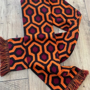 Overlook pattern 'The Shining' Knitted Scarf.