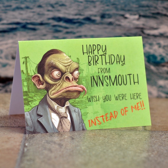 Innsmouth Birthday / Greetings card.