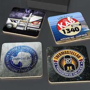 John Carpenter Inspired Coasters (4 films)
