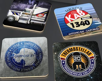 John Carpenter Inspired Coasters (4 films)