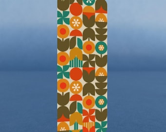 Sixties and Seventies retro patterns inspired Bookmark